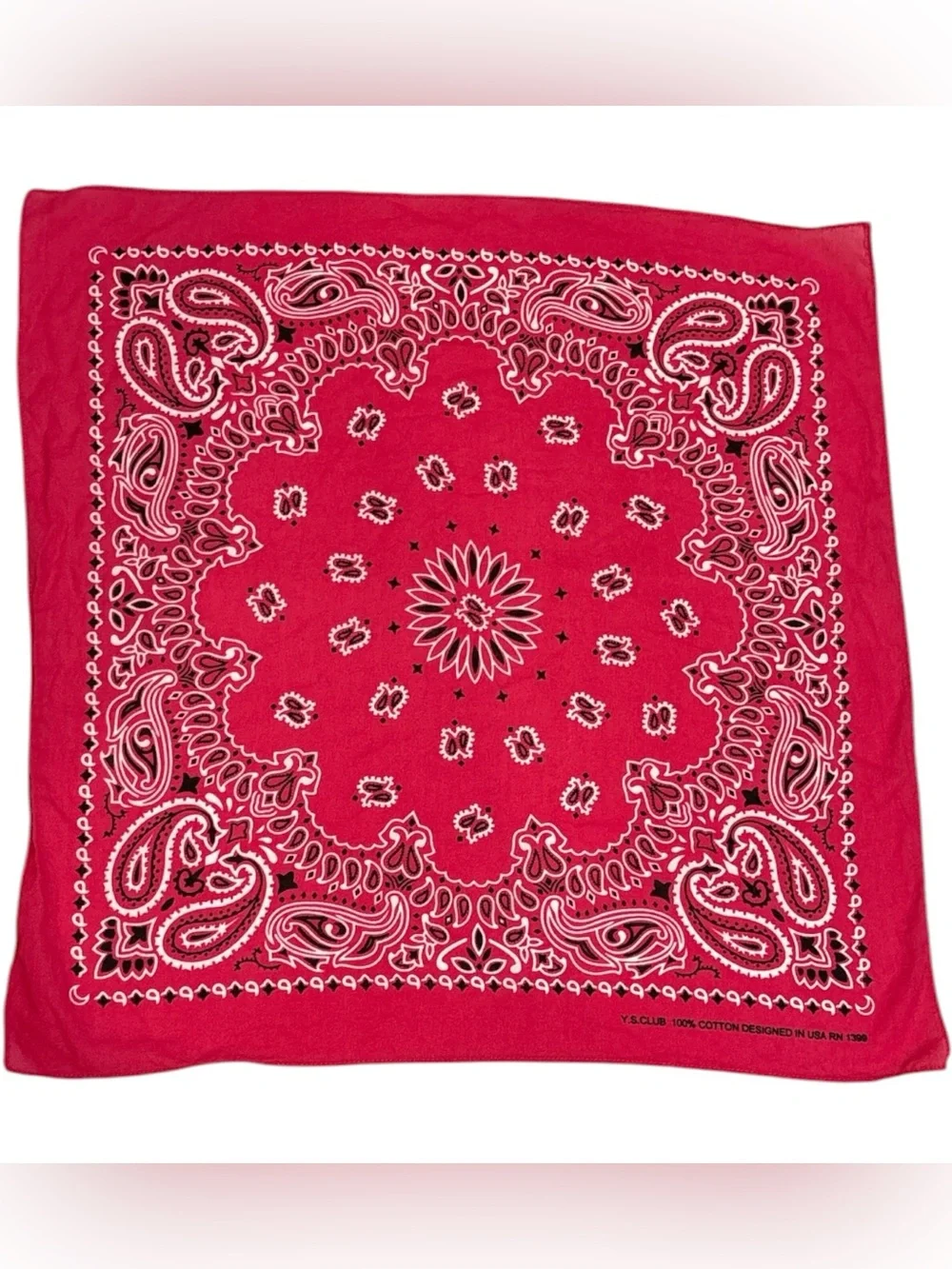 Pink Paisley Bandana